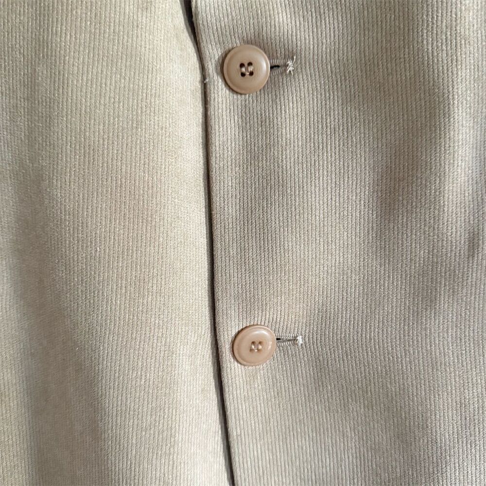 Andrew Fezza Italian Inspired Men's Beige Soft Corduroy Blazer Vintage 90s - Picture 7 of 12